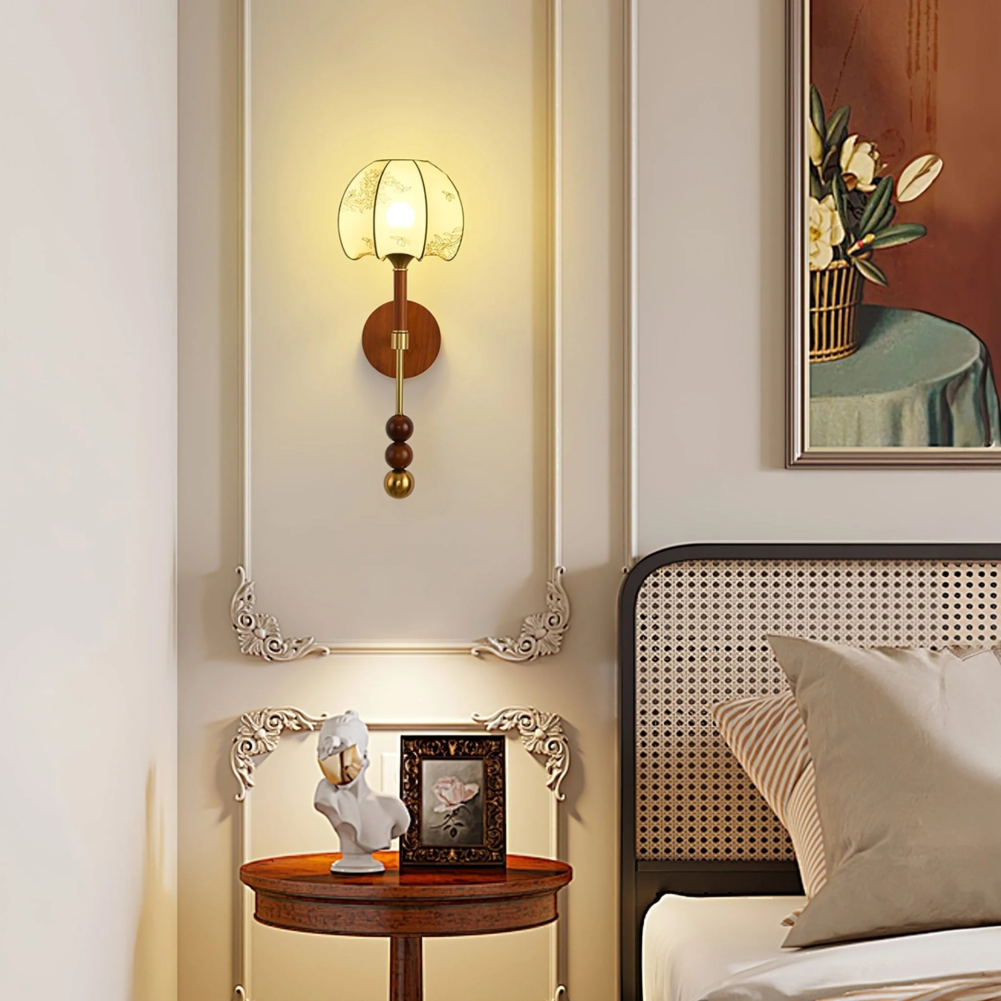 Hilda Roma Elegance Wood Sconce Wall lamp - Image 40