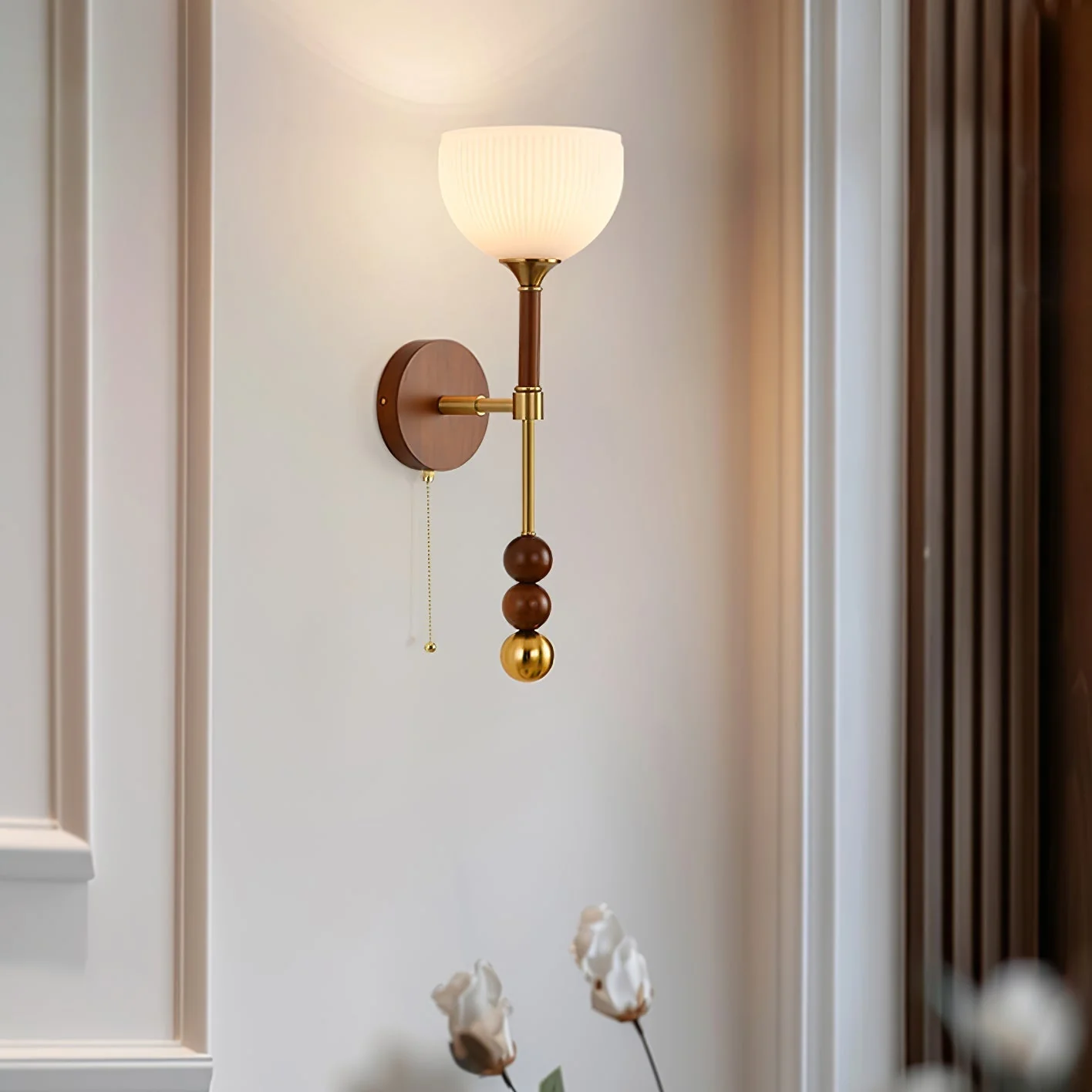 Hilda Roma Elegance Wood Sconce Wall lamp - Image 41