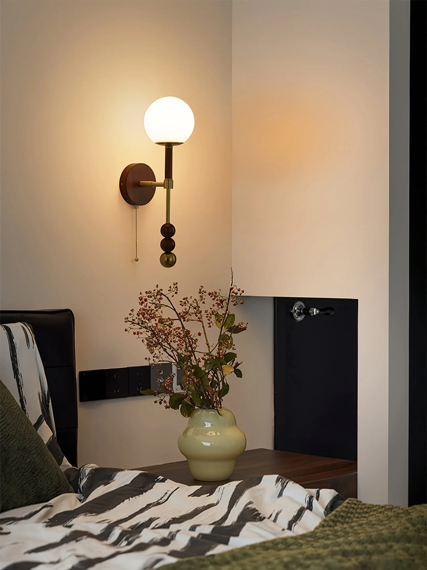 Hilda Roma Elegance Wood Sconce Wall lamp - Image 42