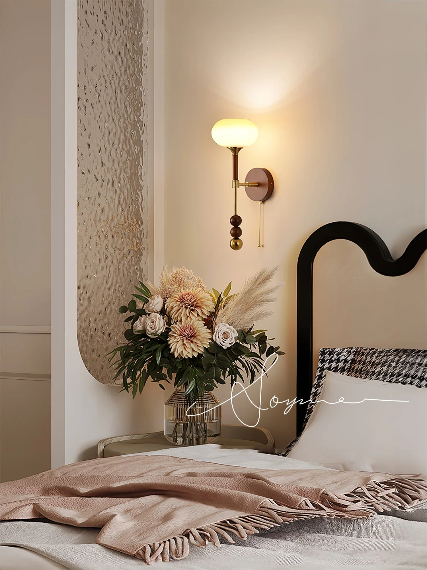 Hilda Roma Elegance Wood Sconce Wall lamp - Image 8