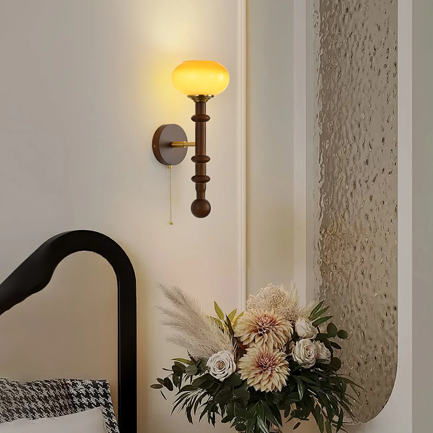 Hilda Roma Elegance Wood Sconce Wall lamp - Image 9