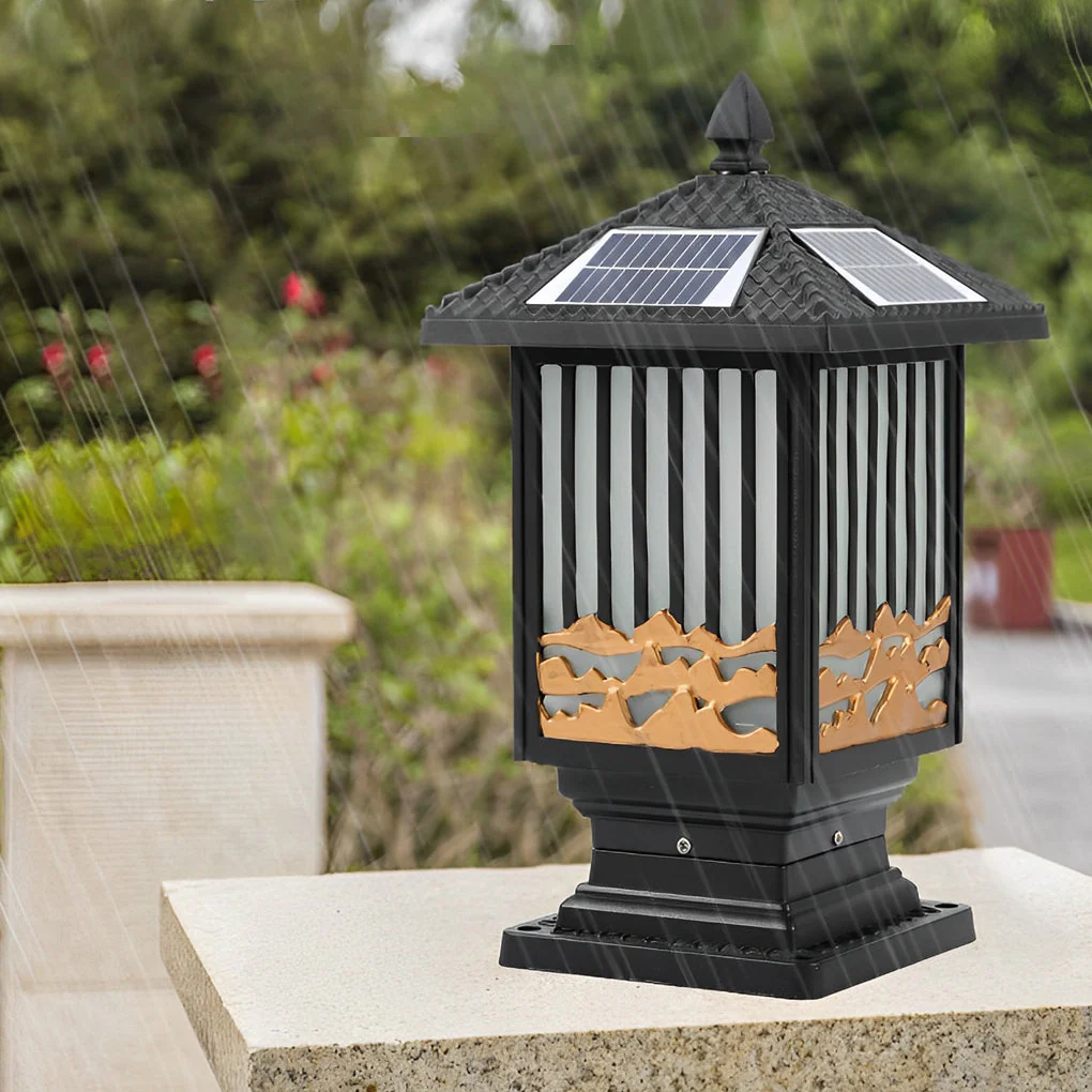 Hly Retro Scenery Vintage Outdoor Fence Post Lights - Image 3
