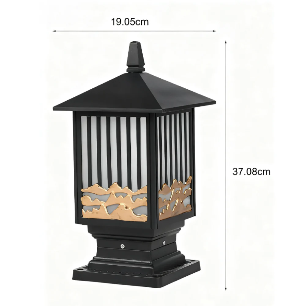 Hly Retro Scenery Vintage Outdoor Fence Post Lights - Image 8
