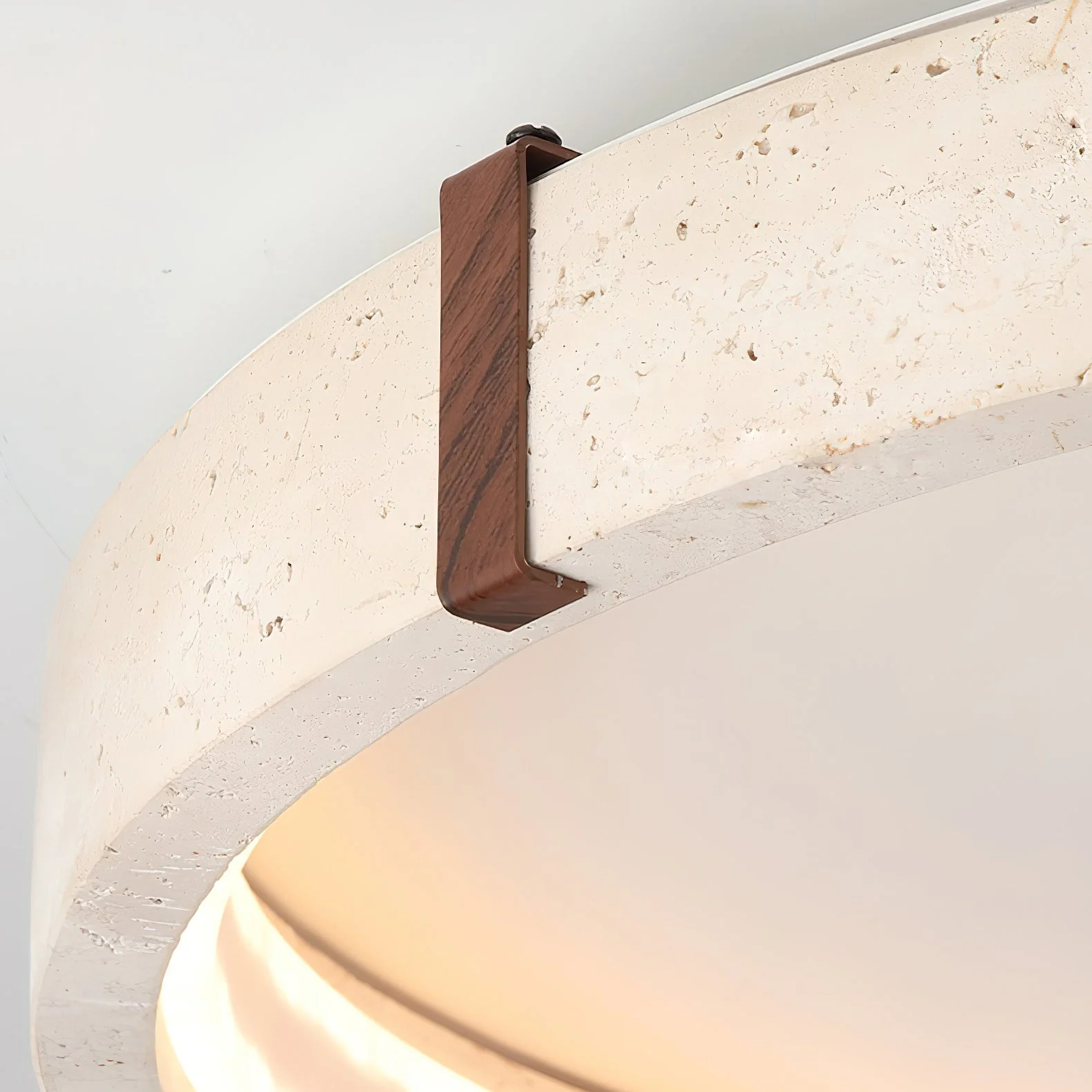 Horizon Wabi-Sabi Travertine Ceiling Light - Image 14