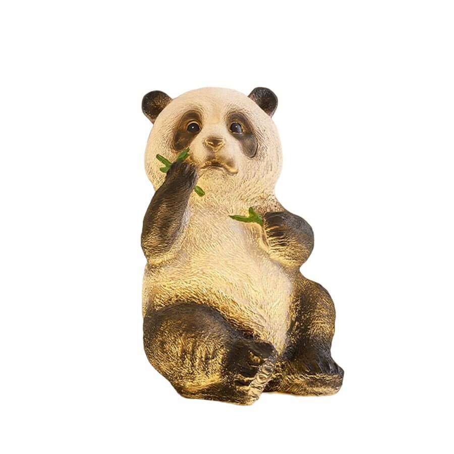 Hubert Panda Bamboo Animal Resin Outdoor Lawn Lamp - Image 6