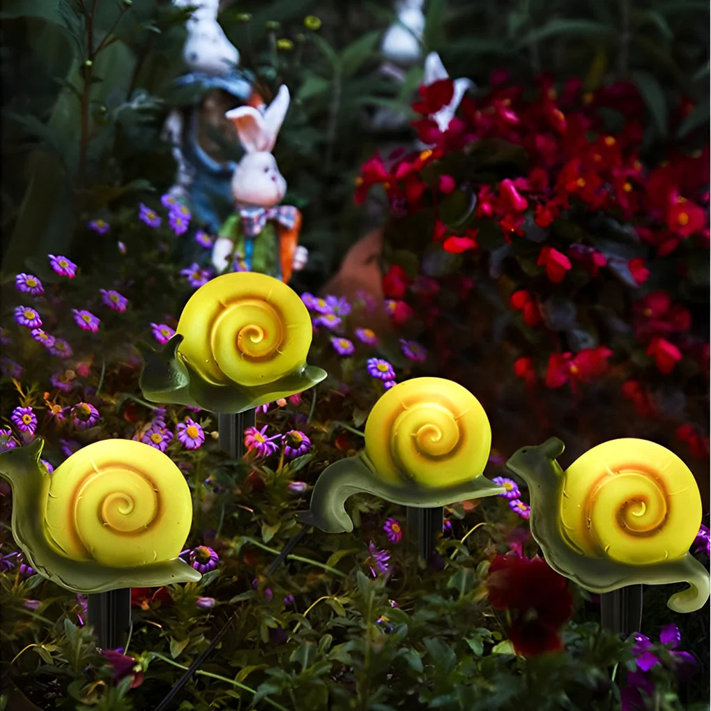 Hugh Birds Snails Butterflies Ladybugs Resin Outdoor Lights
