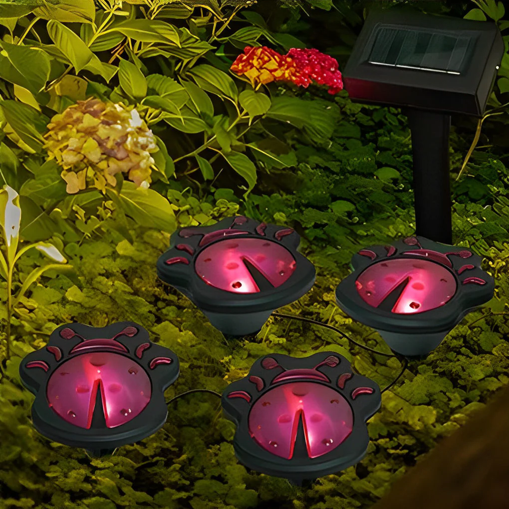 Hugh Birds Snails Butterflies Ladybugs Resin Outdoor Lights - Image 3