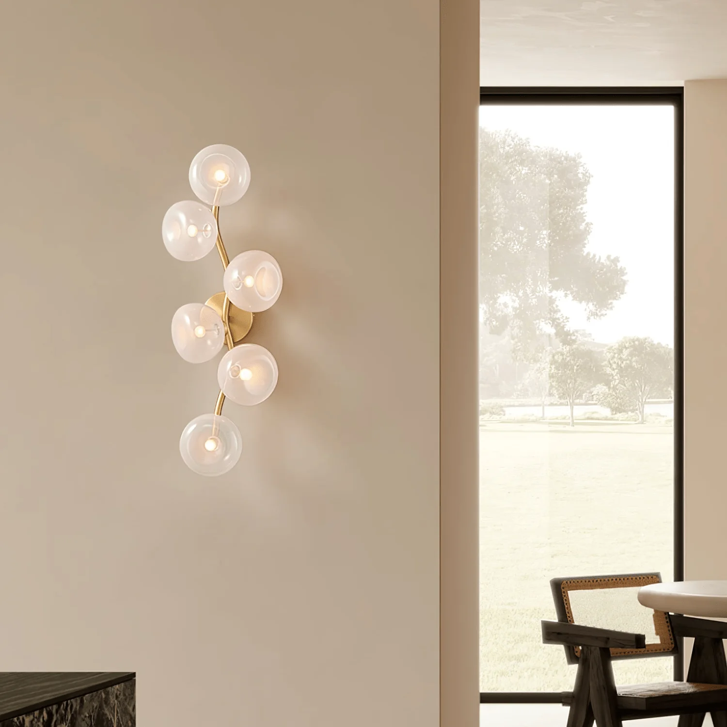 Hunter Wall Lamp Vine Nordic Art Glass - Image 9