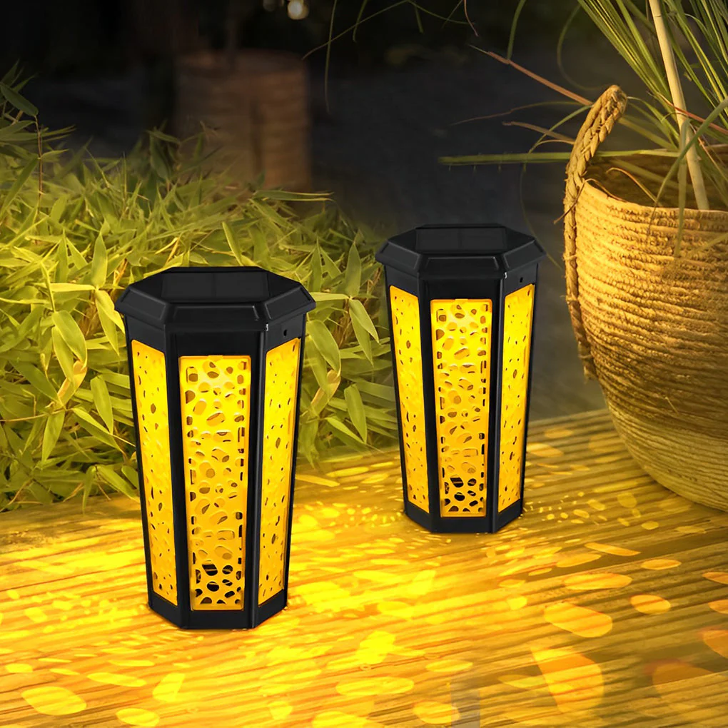 Iagin Hexagon Hollow Landscape ABS Outdoor Light - Image 10