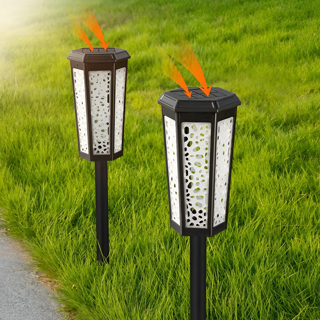 Iagin Hexagon Hollow Landscape ABS Outdoor Light - Image 2