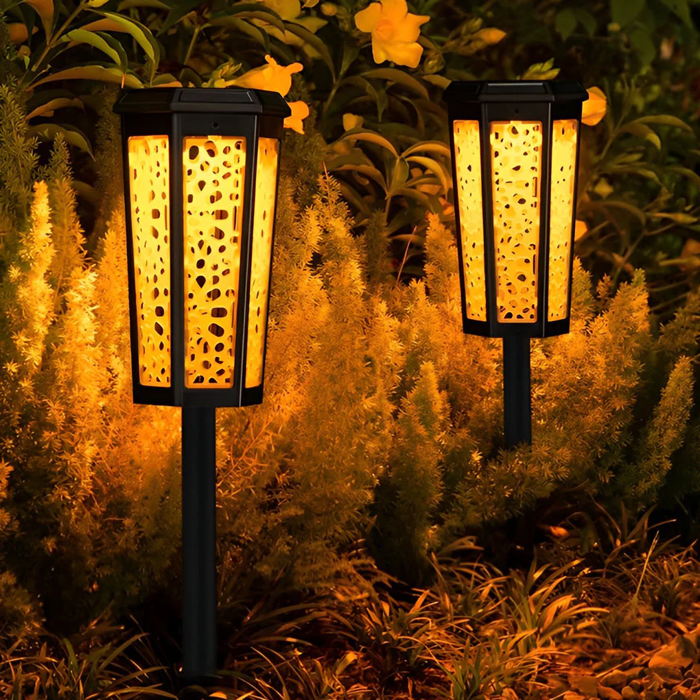 Iagin Hexagon Hollow Landscape ABS Outdoor Light - Image 5