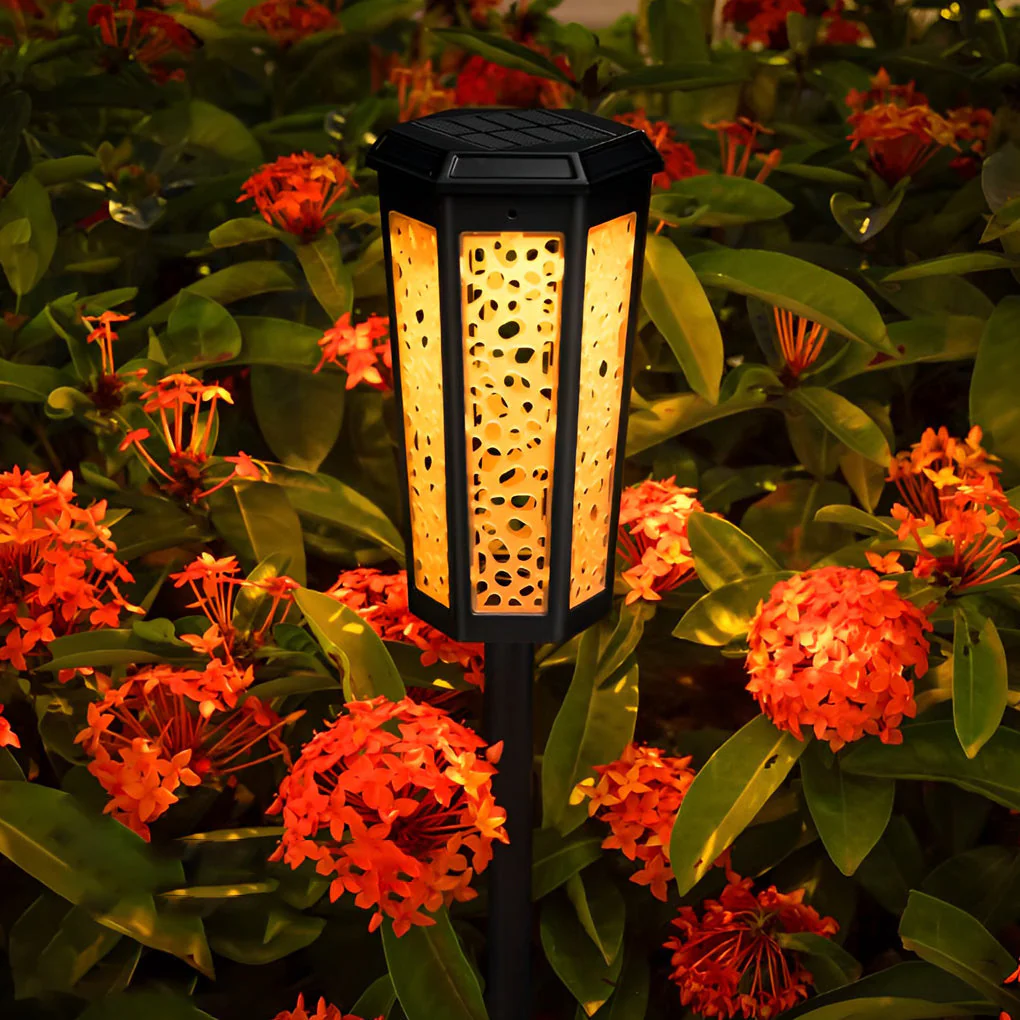 Iagin Hexagon Hollow Landscape ABS Outdoor Light - Image 7
