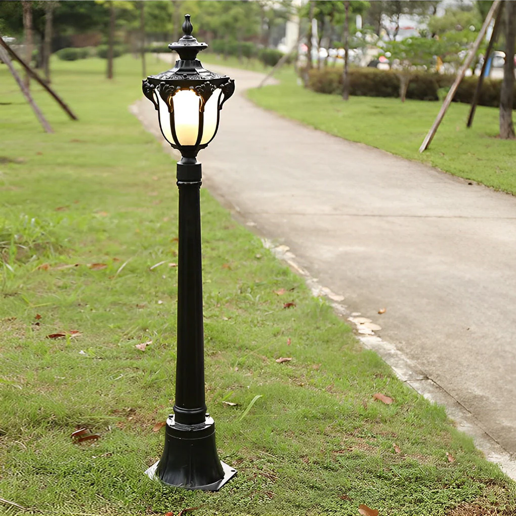 Iagine Traditional European LED Outdoor Pathway Post Lamp - Image 10