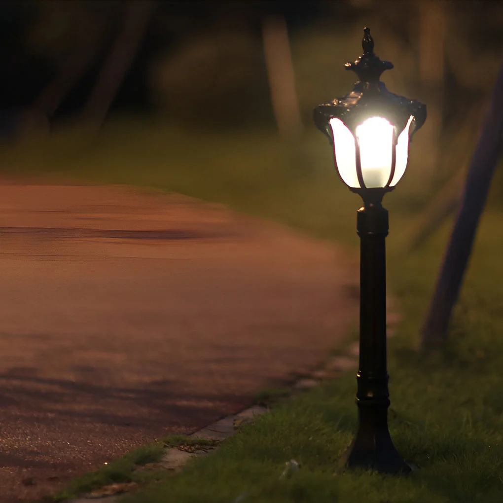 Iagine Traditional European LED Outdoor Pathway Post Lamp - Image 11