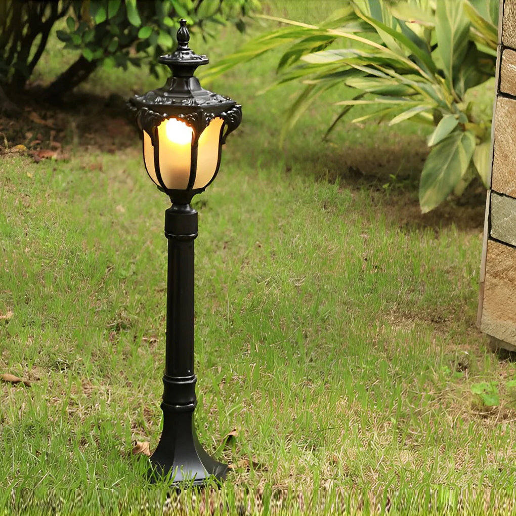 Iagine Traditional European LED Outdoor Pathway Post Lamp - Image 12