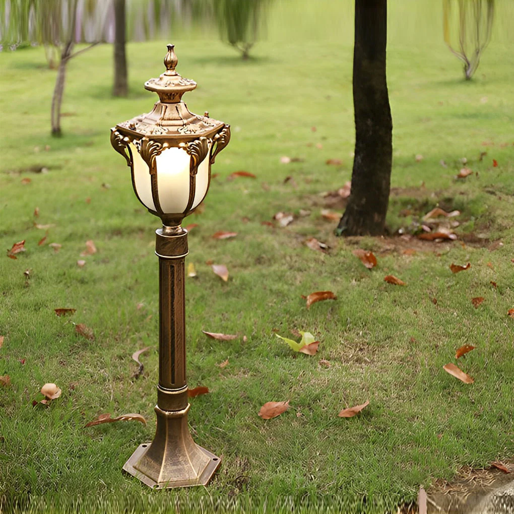 Iagine Traditional European LED Outdoor Pathway Post Lamp - Image 13