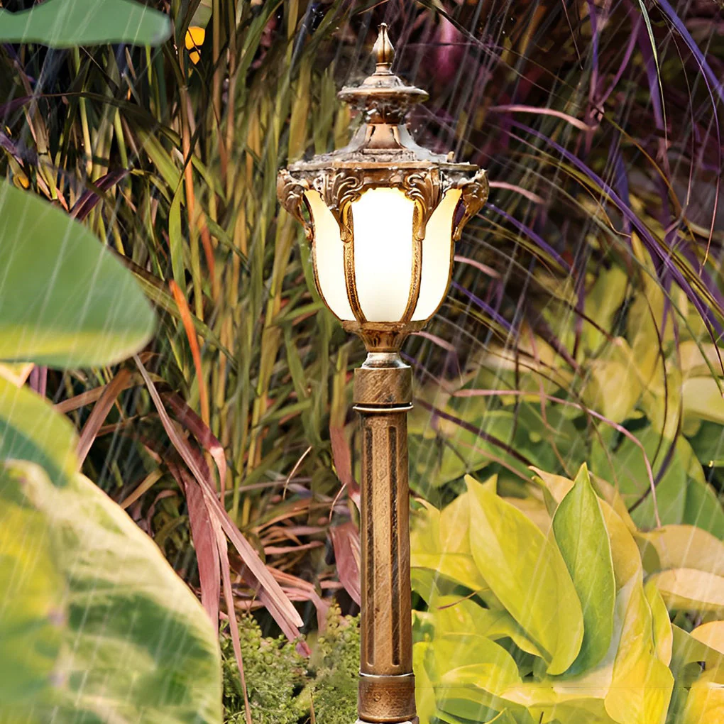 Iagine Traditional European LED Outdoor Pathway Post Lamp - Image 16