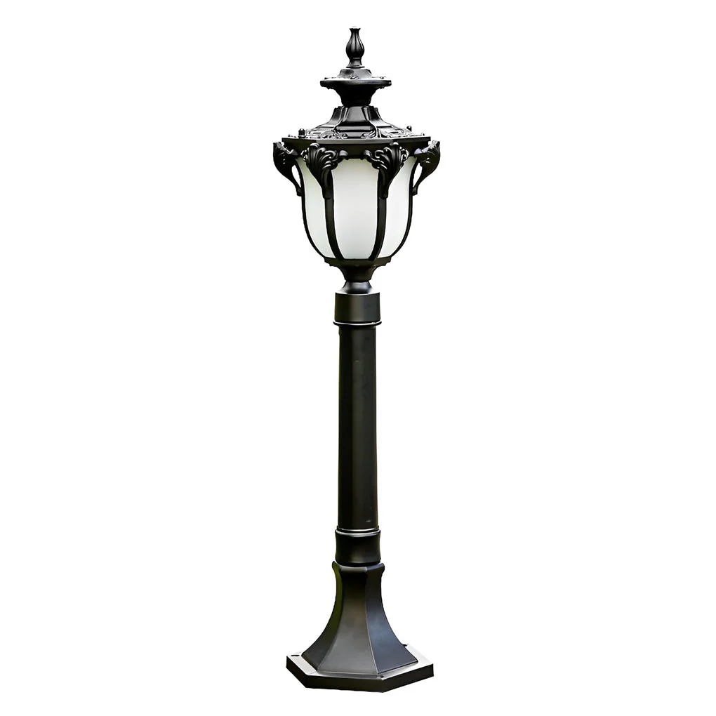 Iagine Traditional European LED Outdoor Pathway Post Lamp - Image 6