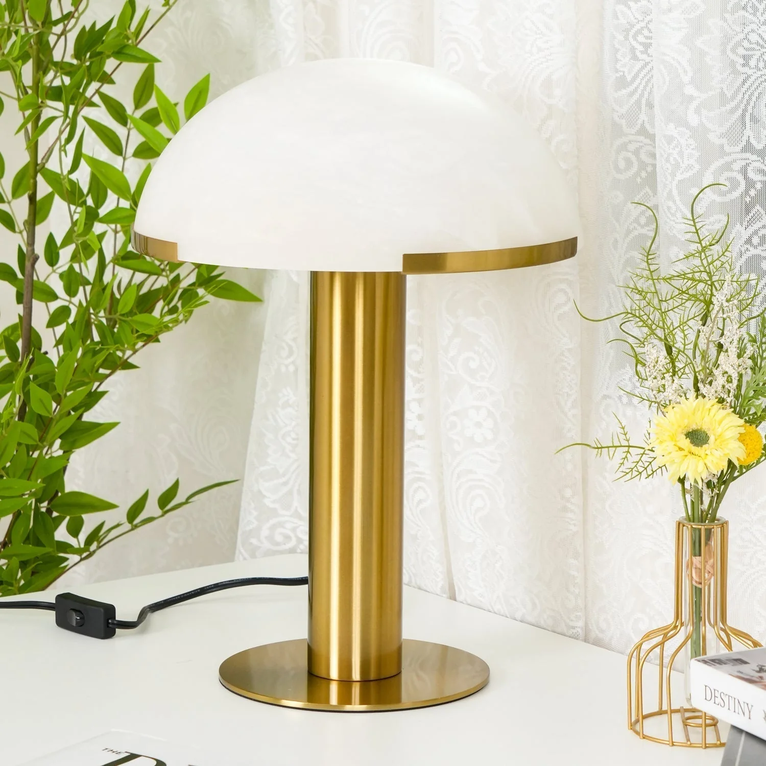 Ibera Alabaster Table Lamp - Image 41