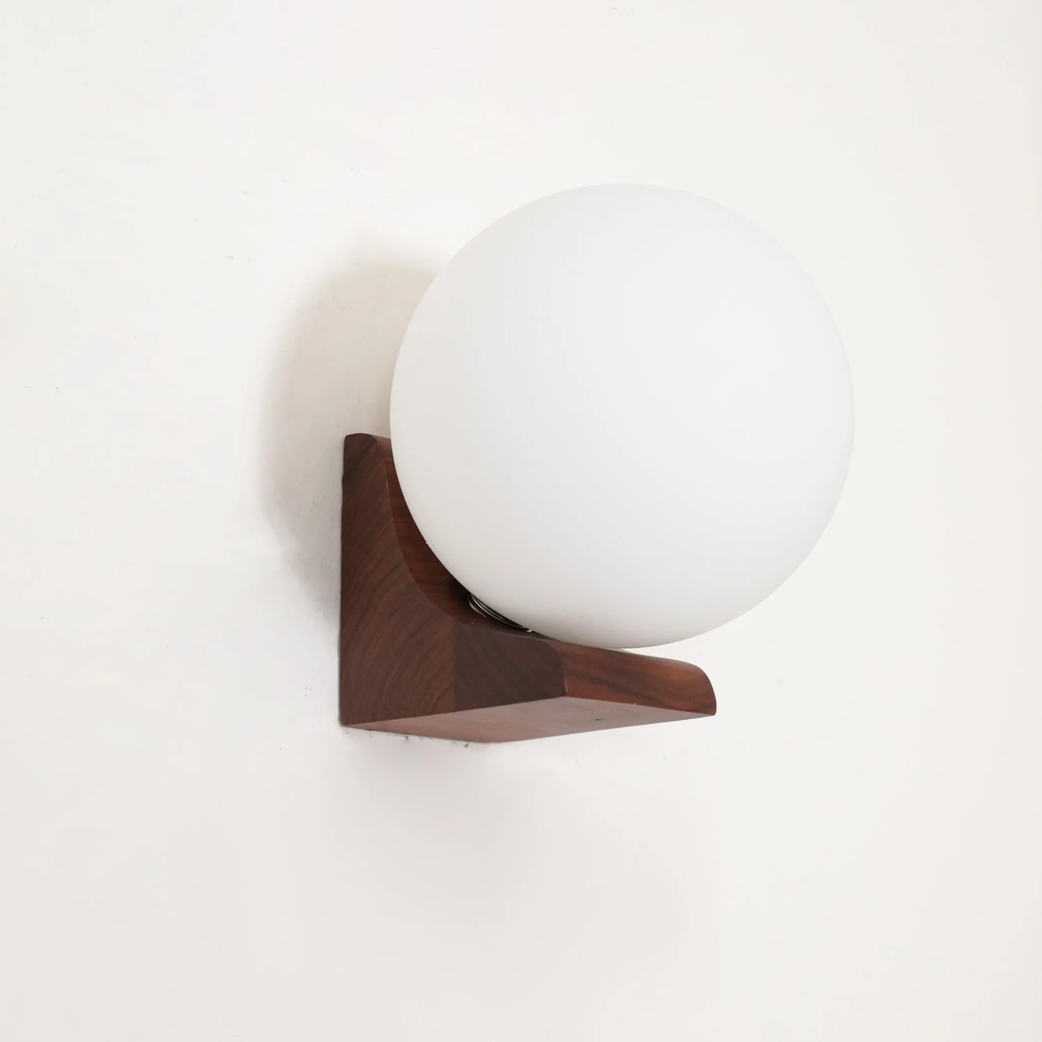Icarara Modern Minimalist Orb Wood Glass Wall Lamp - Image 14