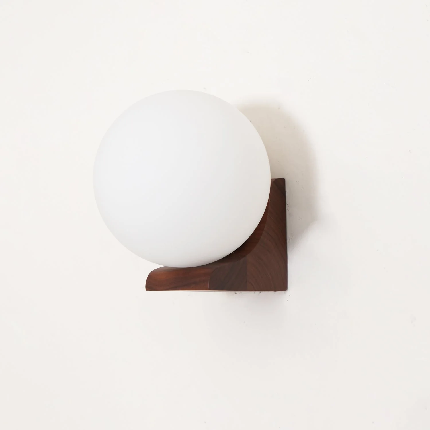 Icarara Modern Minimalist Orb Wood Glass Wall Lamp - Image 15