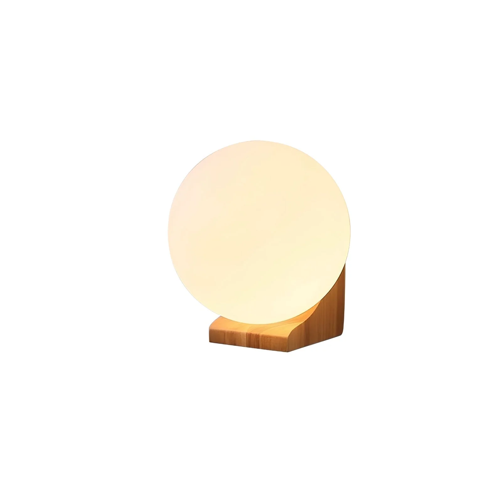 Icarara Modern Minimalist Orb Wood Glass Wall Lamp - Image 2