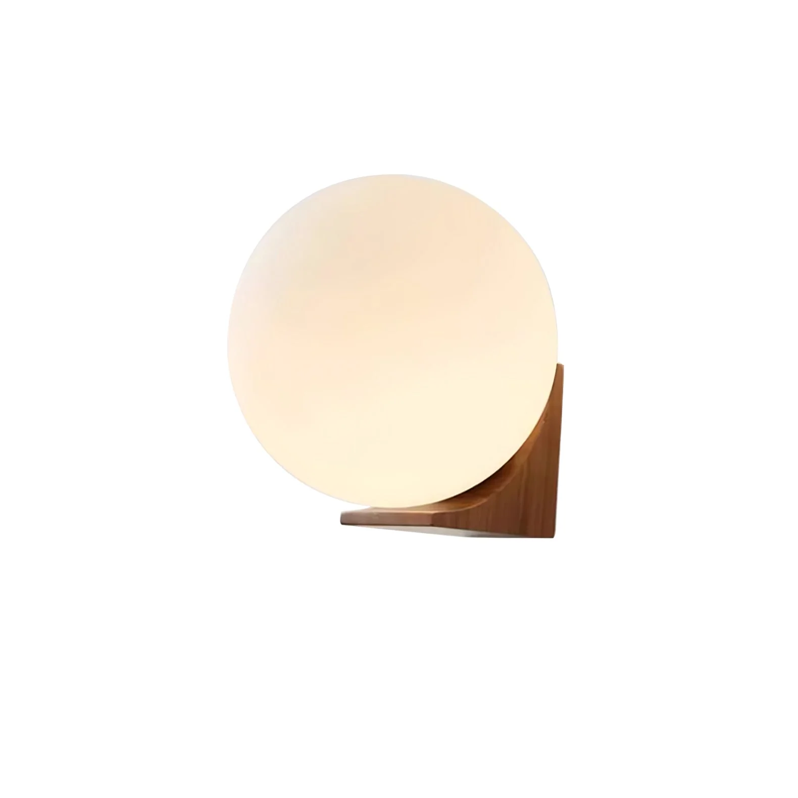 Icarara Modern Minimalist Orb Wood Glass Wall Lamp - Image 21