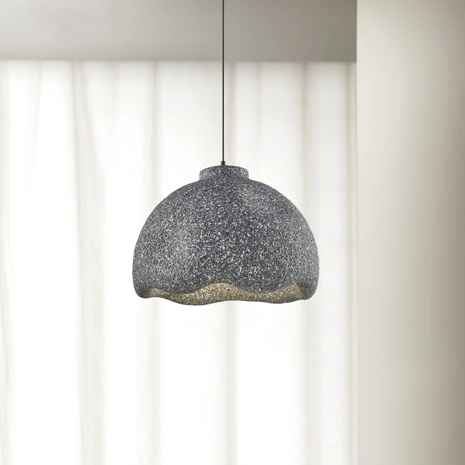 Icarila Modern Minimalist Speckled Plastic Pendant Lamp - Image 11