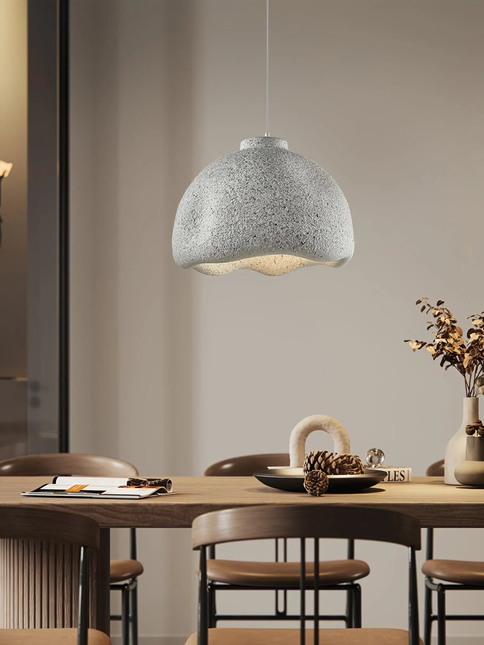 Icarila Modern Minimalist Speckled Plastic Pendant Lamp - Image 31