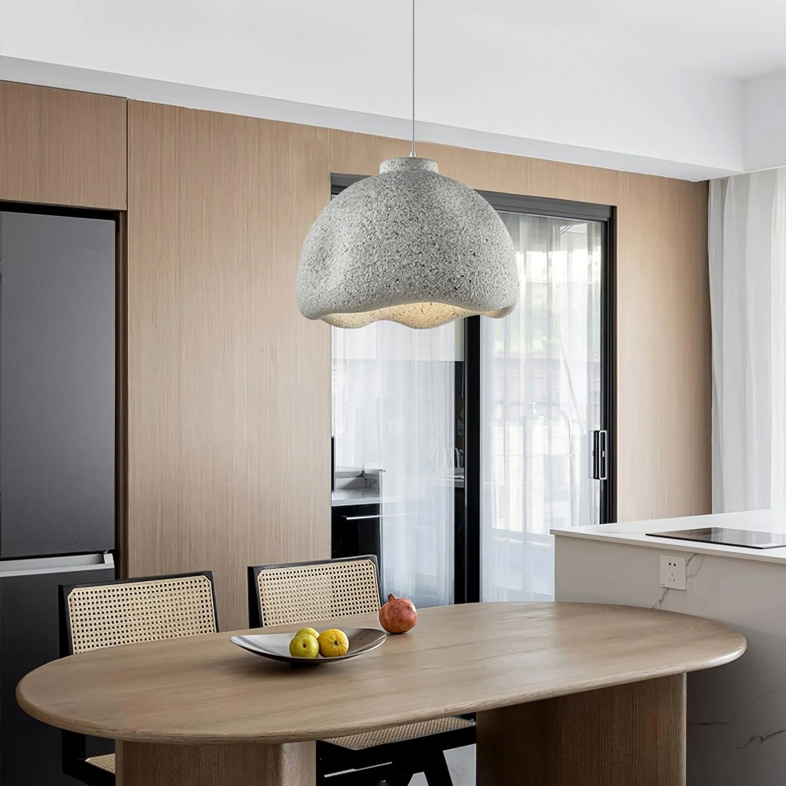 Icarila Modern Minimalist Speckled Plastic Pendant Lamp - Image 32