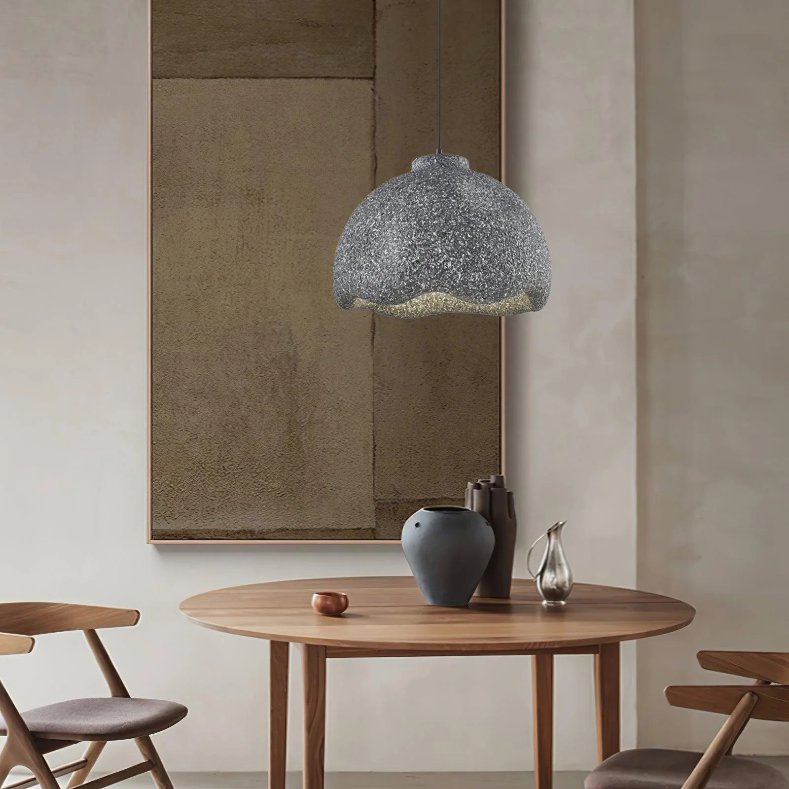 Icarila Modern Minimalist Speckled Plastic Pendant Lamp - Image 34