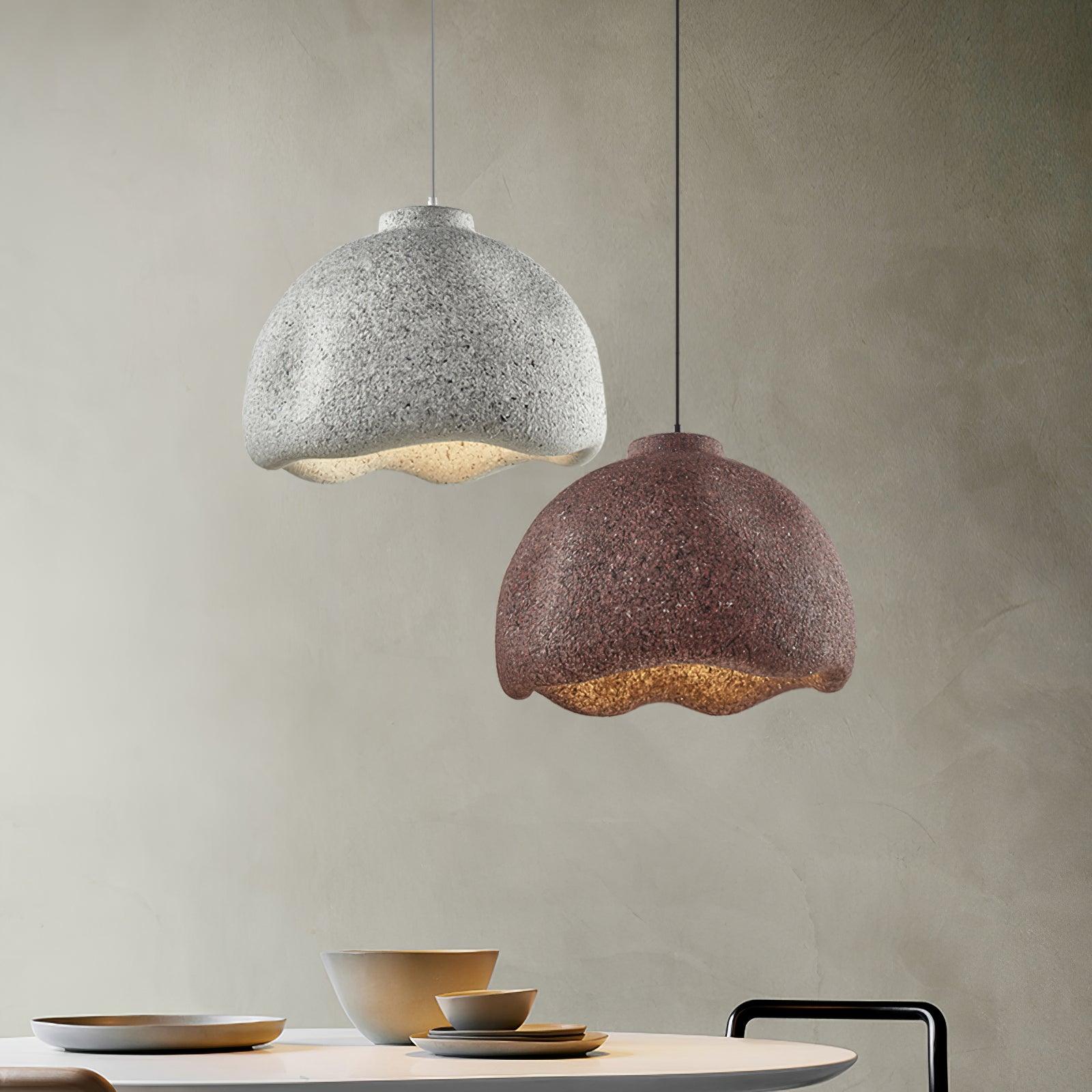 Icarila Modern Minimalist Speckled Plastic Pendant Lamp - Image 4