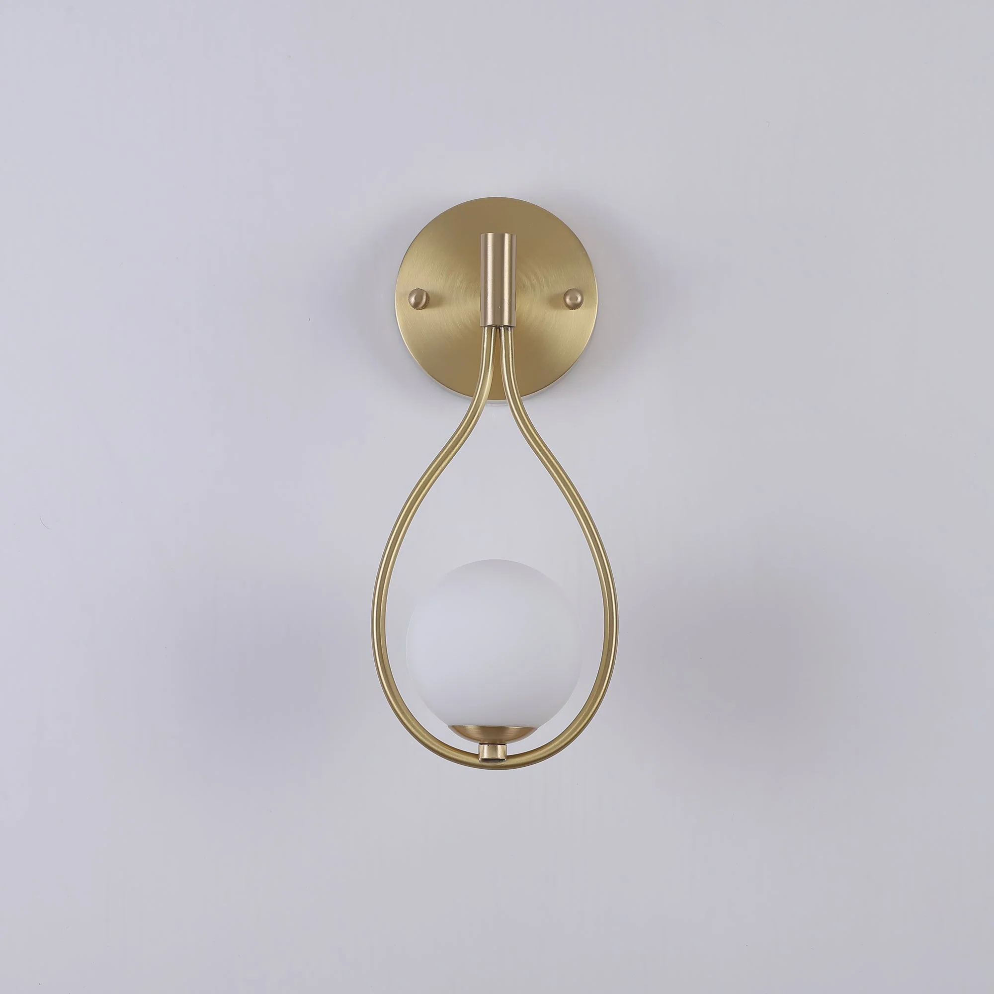 Icarila Modern Minimalist Vanity Brass Glass Wall Lamp - Image 10