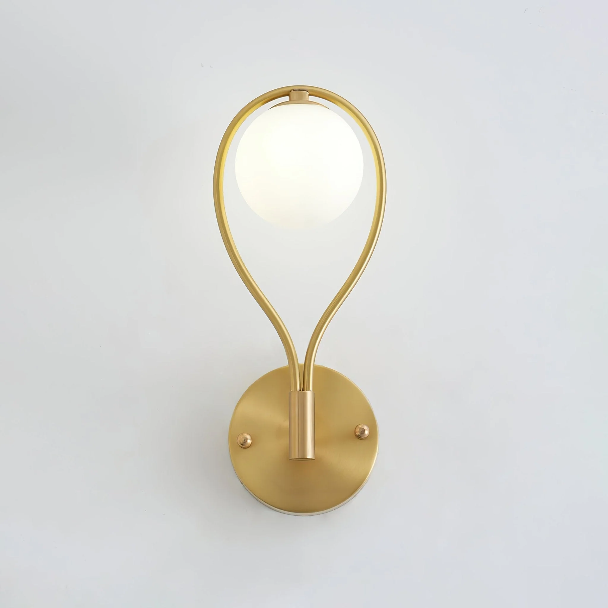 Icarila Modern Minimalist Vanity Brass Glass Wall Lamp - Image 15