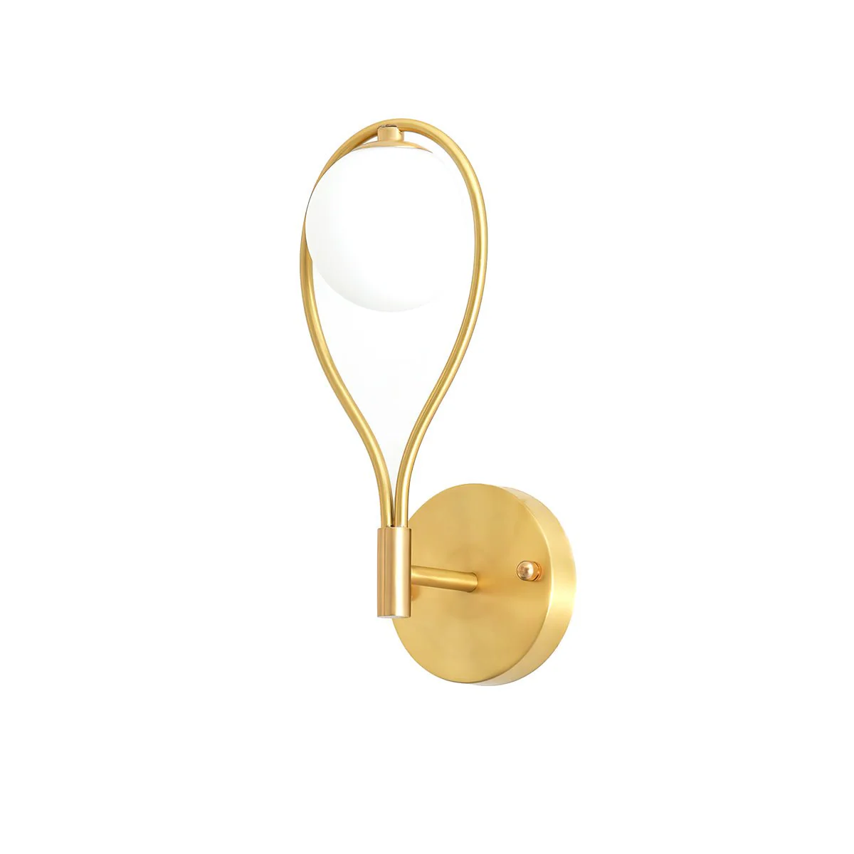 Icarila Modern Minimalist Vanity Brass Glass Wall Lamp - Image 17