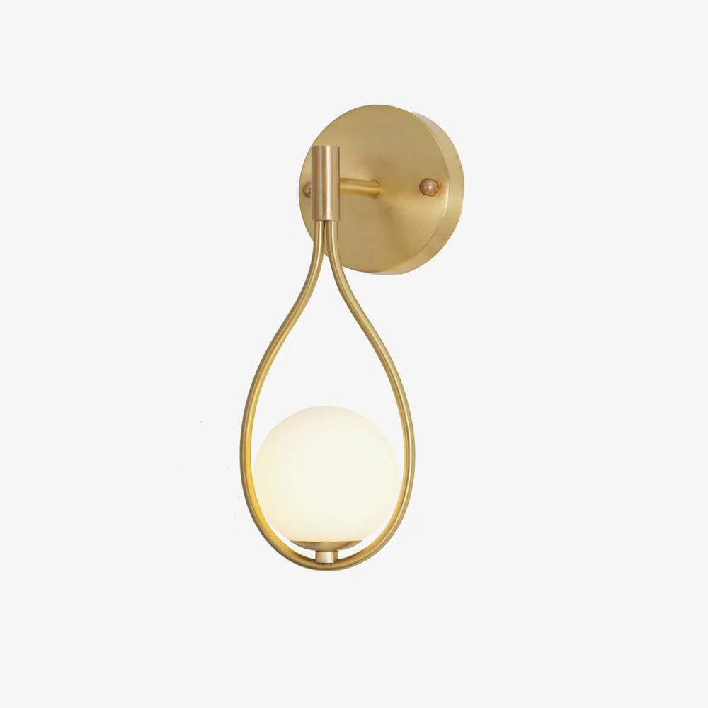 Icarila Modern Minimalist Vanity Brass Glass Wall Lamp - Image 22