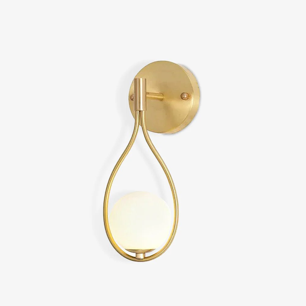 Icarila Modern Minimalist Vanity Brass Glass Wall Lamp - Image 23