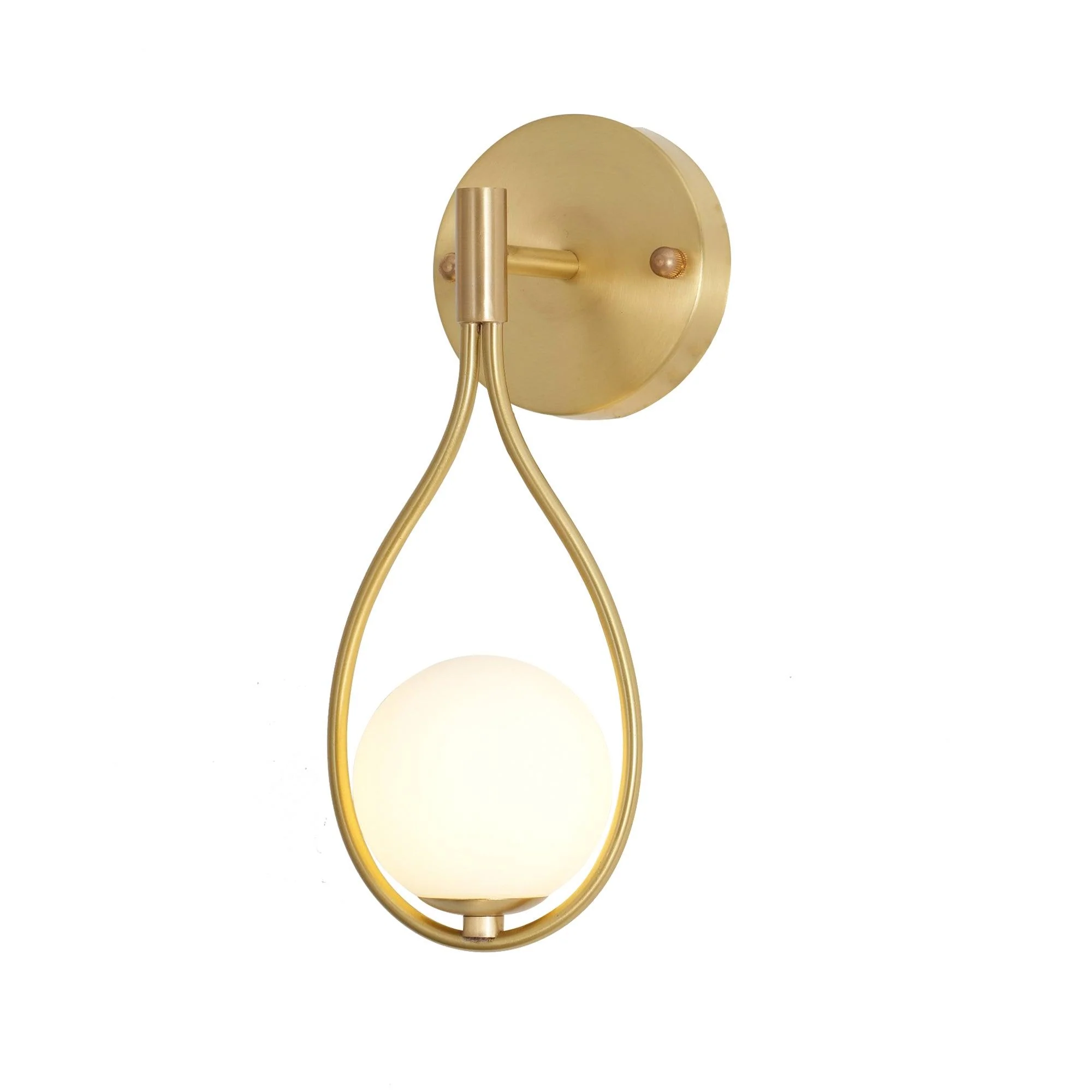 Icarila Modern Minimalist Vanity Brass Glass Wall Lamp - Image 31
