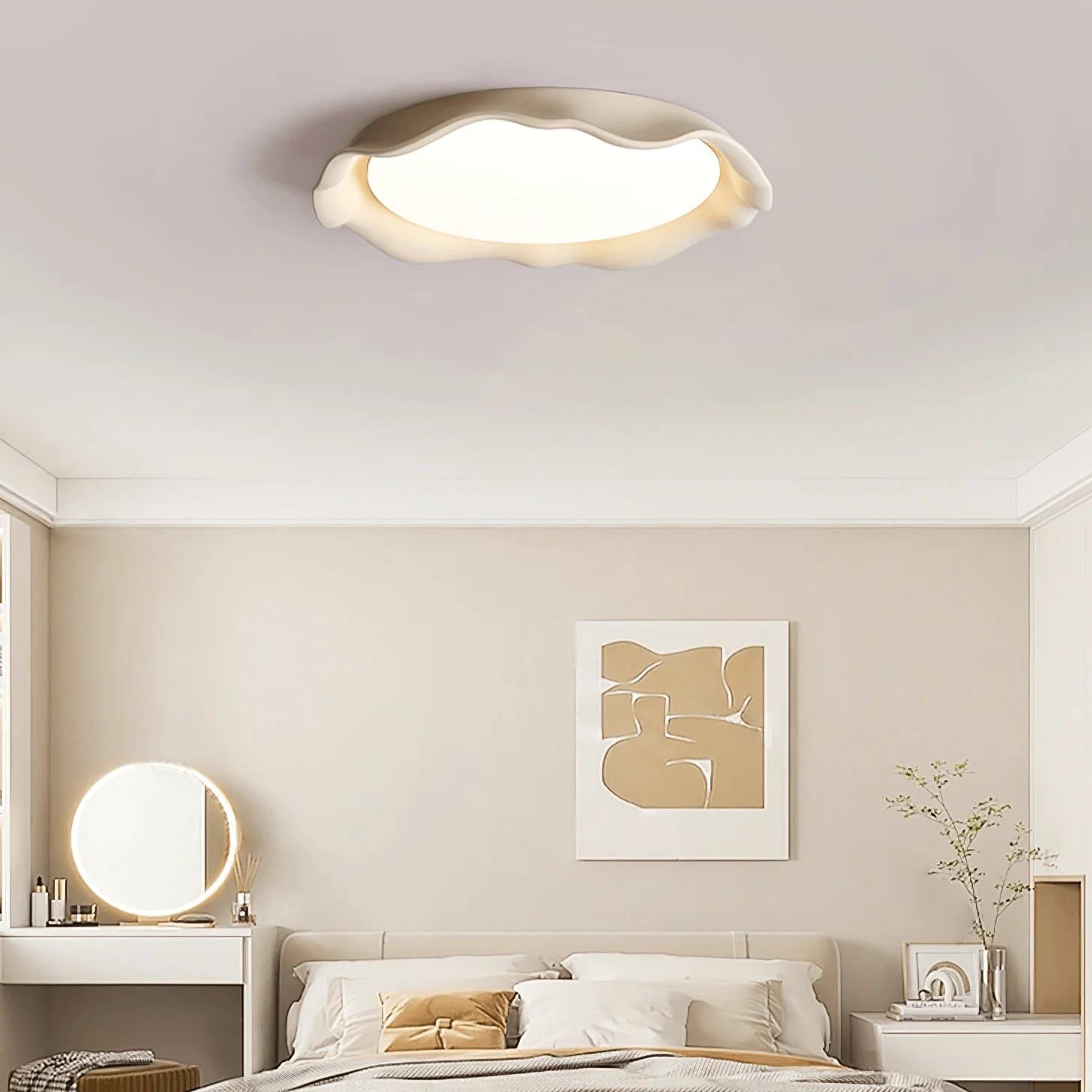 Idoraris Modern Minimalist Art Microcement Ceiling Light - Image 4