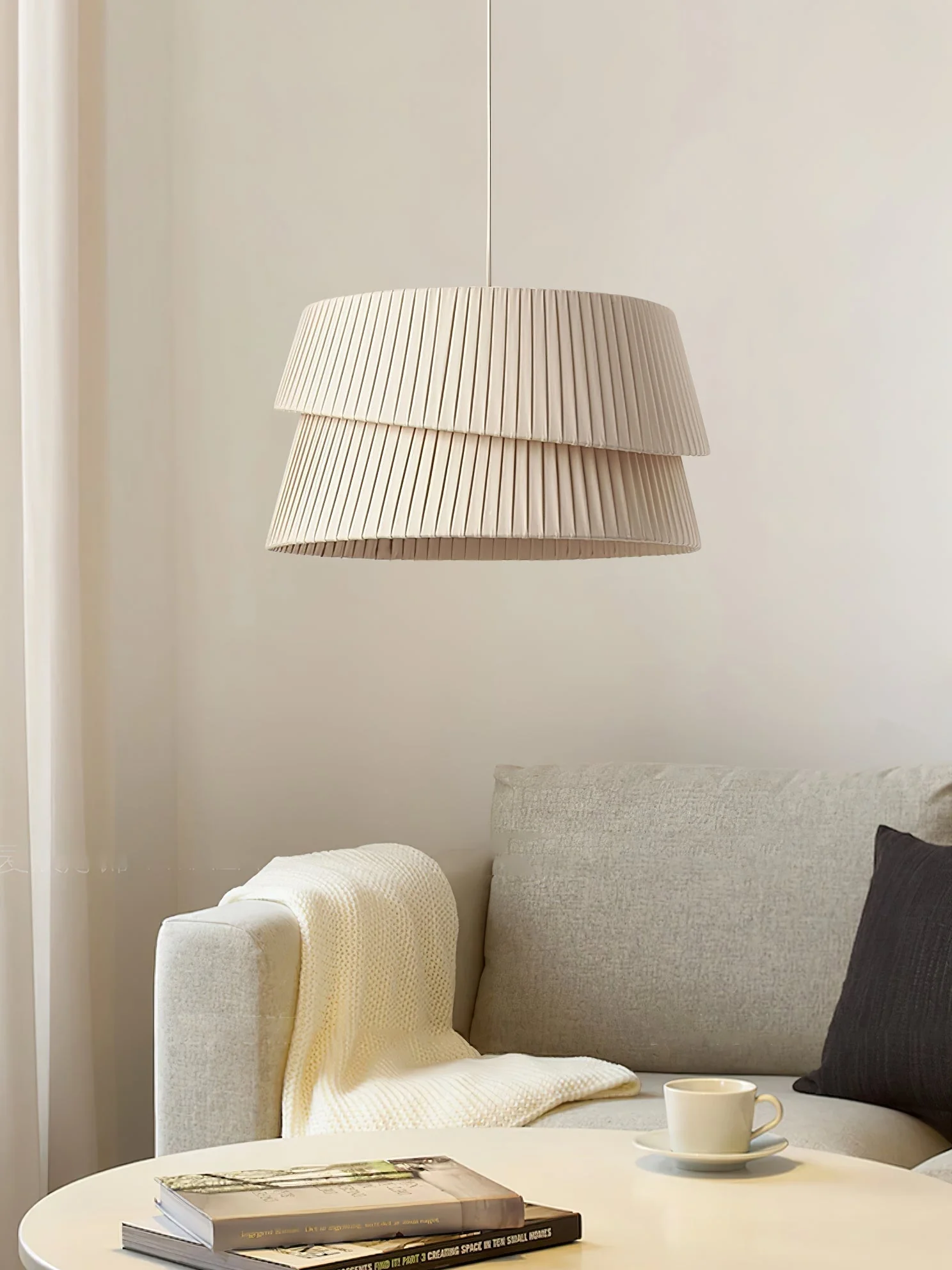 Ilira PremiumElegance Twist Fabric Pendant Lamp - Image 6