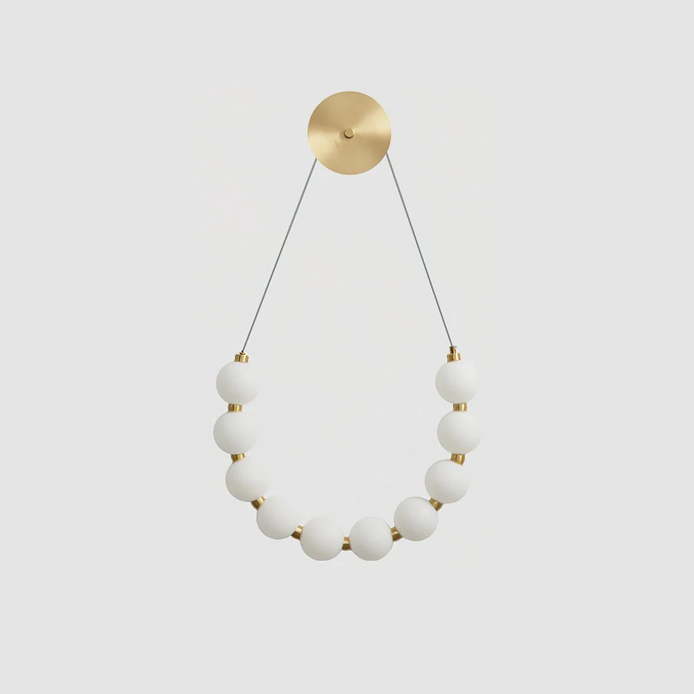 Ilirel Art Necklace Loop Brass Wall Lamp - Image 18
