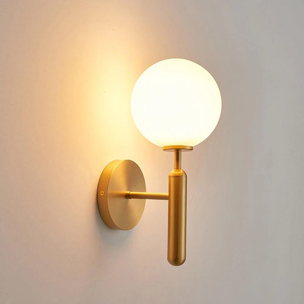 Ilirila Modern Minimalist Brass Glass Wall Light - Image 5