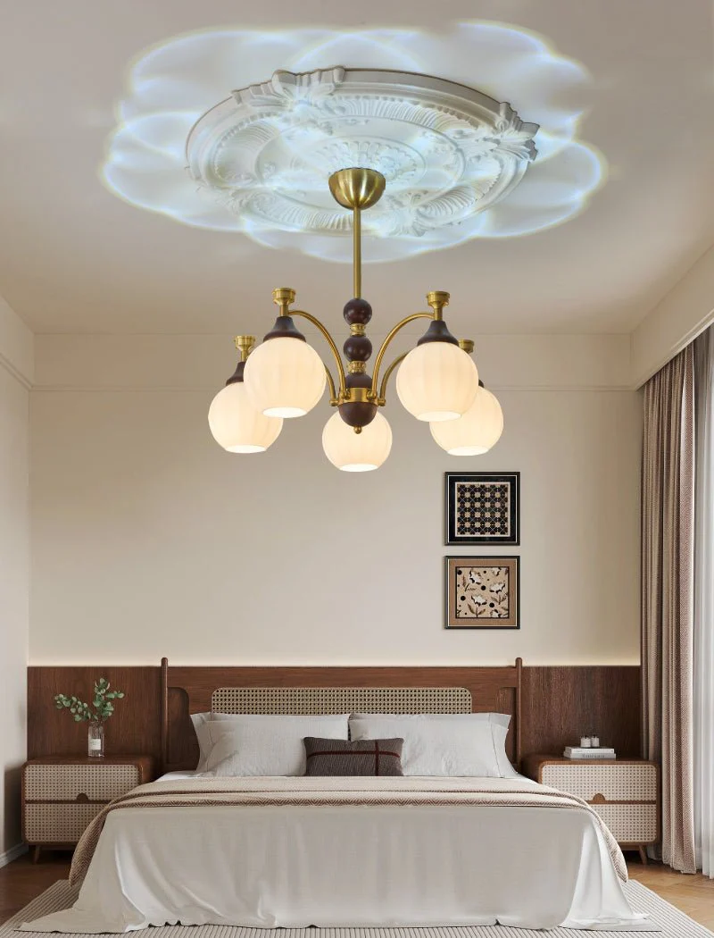 Illoros Traditional Elegance Wood Chandelier - Image 24