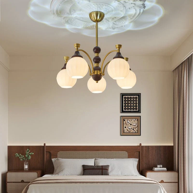Illoros Traditional Elegance Wood Chandelier - Image 3