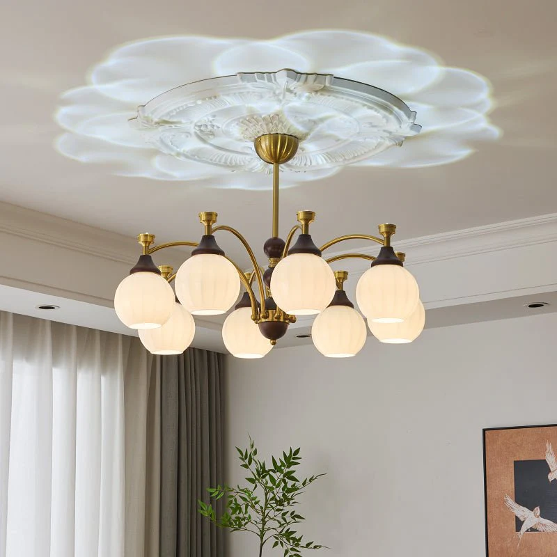 Illoros Traditional Elegance Wood Chandelier - Image 4