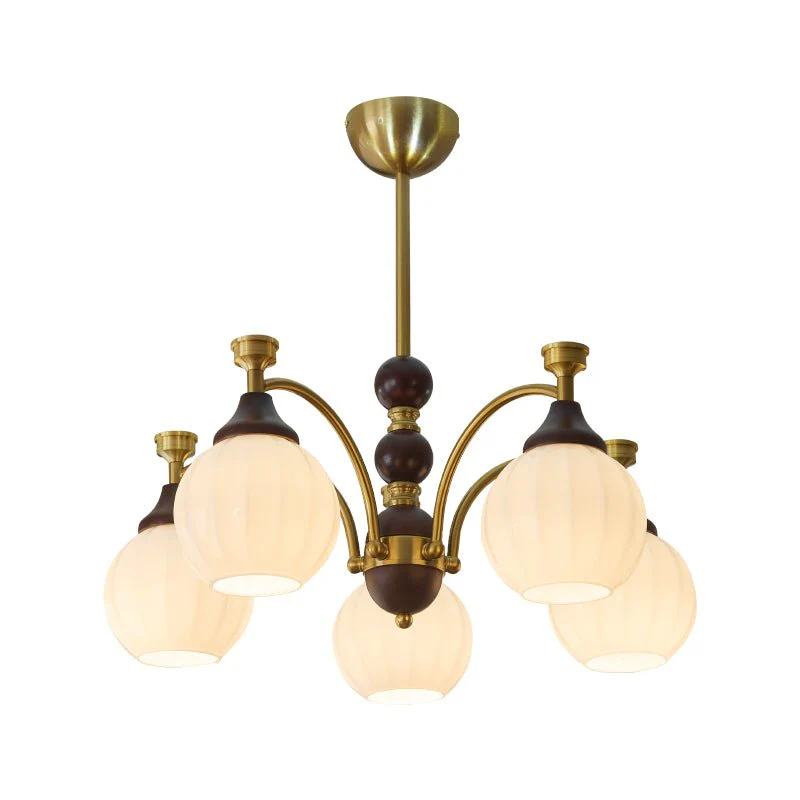 Illoros Traditional Elegance Wood Chandelier - Image 9