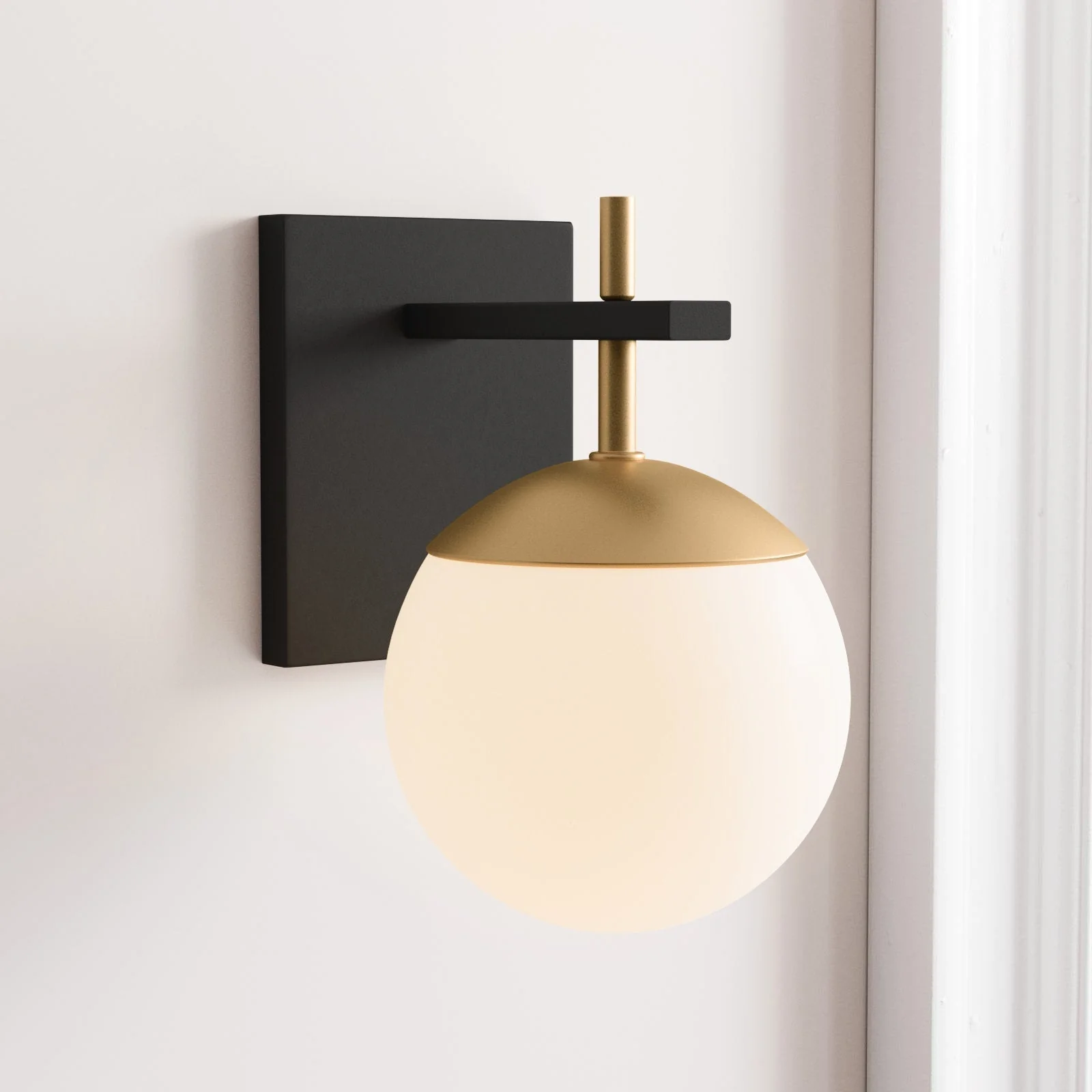 Ilmaros Modern Minimalist Globe Glass Sconce Wall lamp - Image 2