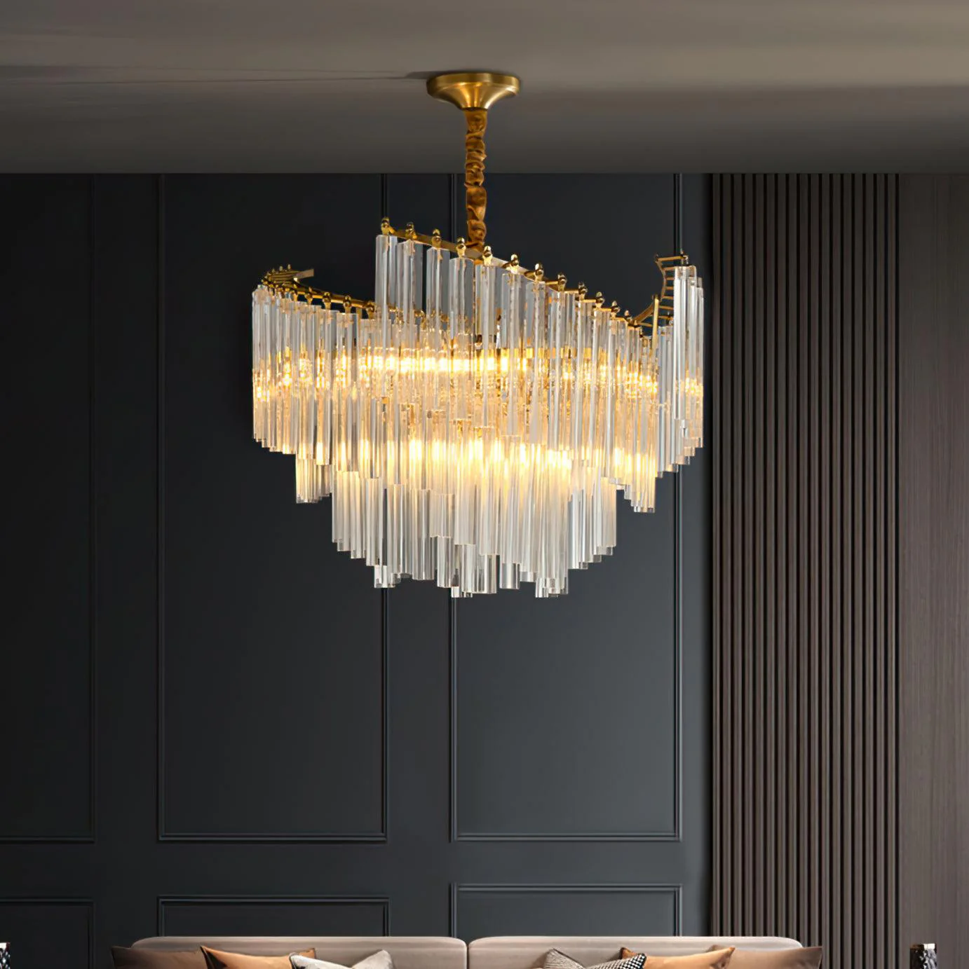 Ilsoris Postmodern Luxury Brinicle Crystal Chandelier - Image 12