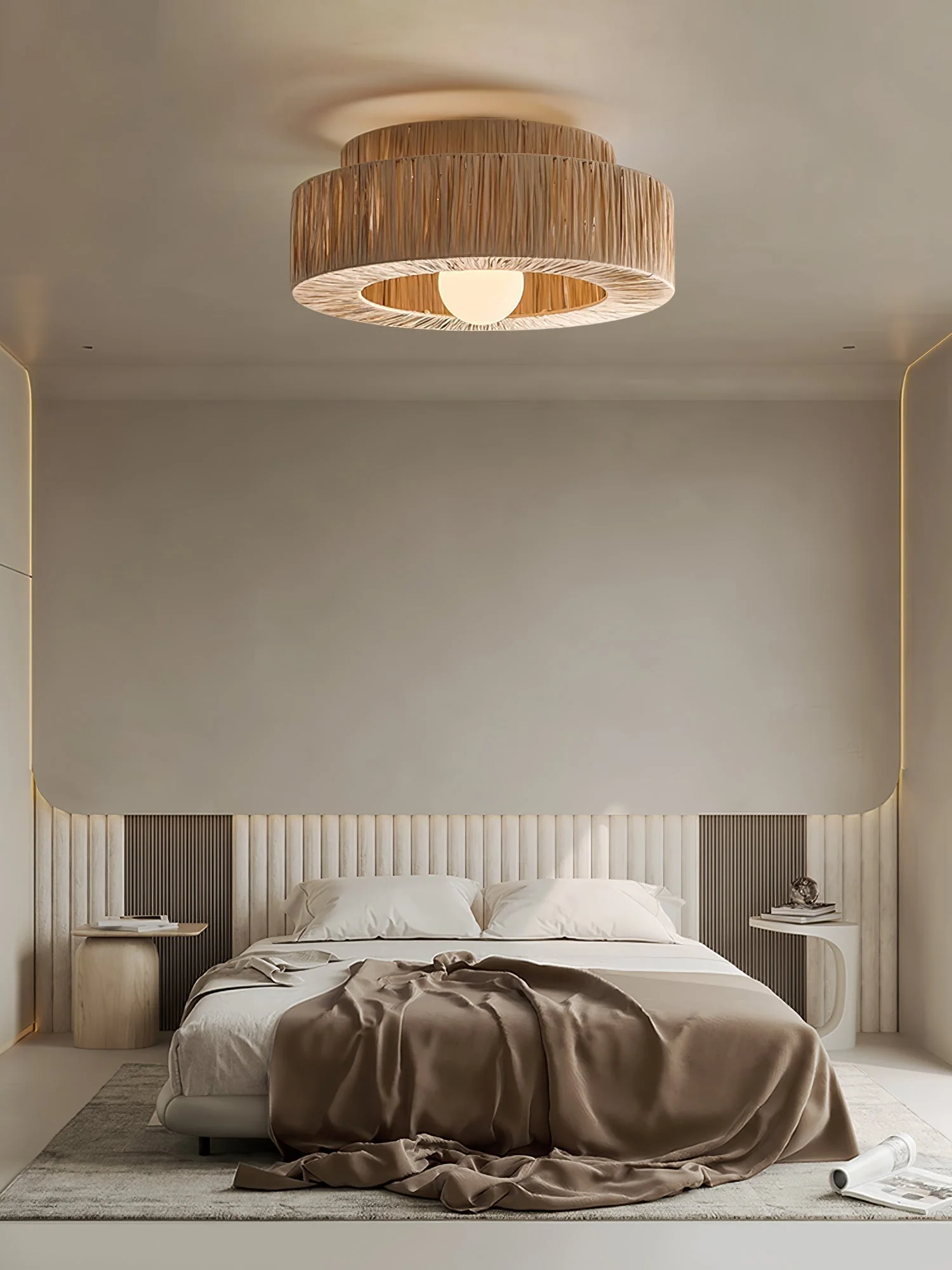 Ilthean Natural Straw Art Ceiling Lamp - Image 20