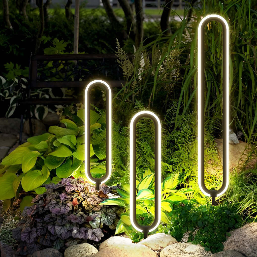 Interete Sleek Oval Ring LED Modern Outdoor Lights - Image 17